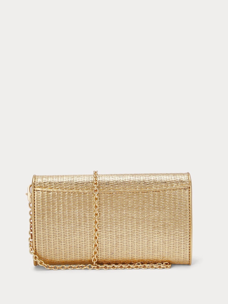Lauren Ralph Lauren Adair Leather Chain Cross-Body Clutch Bag - Bild 2 von 9
