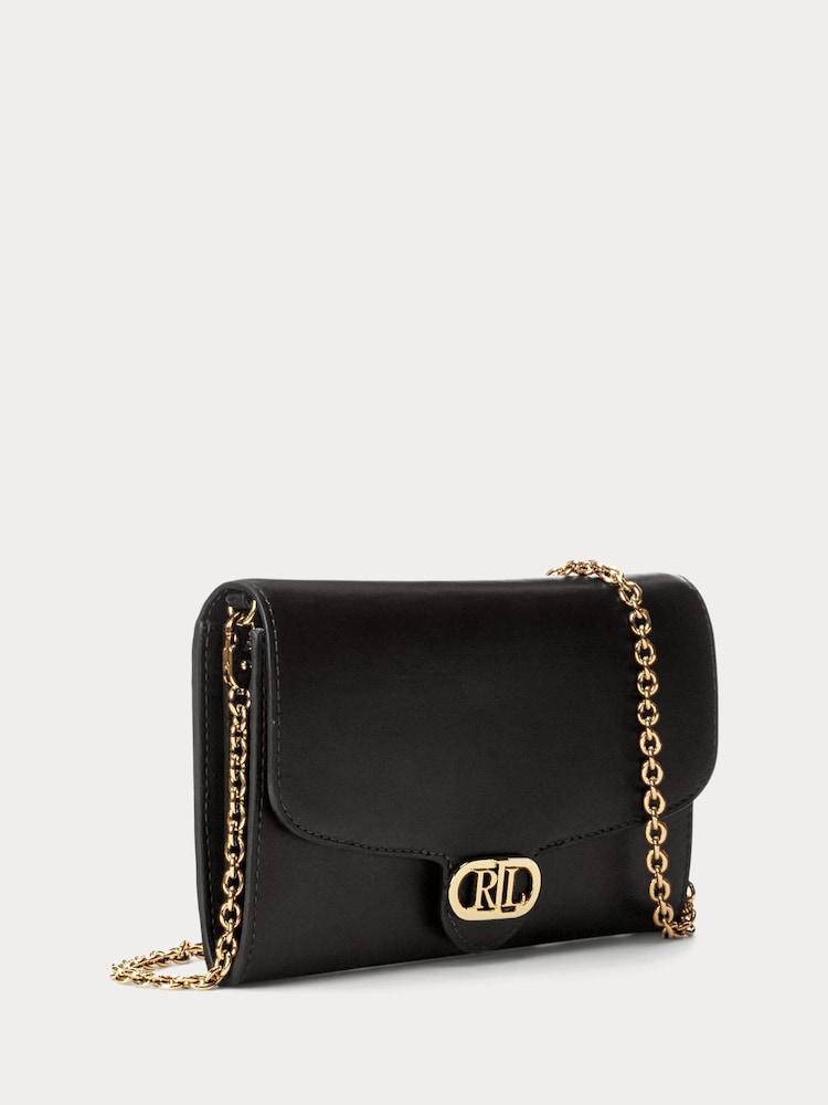 Lauren Ralph Lauren Adair Leather Chain Crossbody Clutch Bag - Image 2 of 4