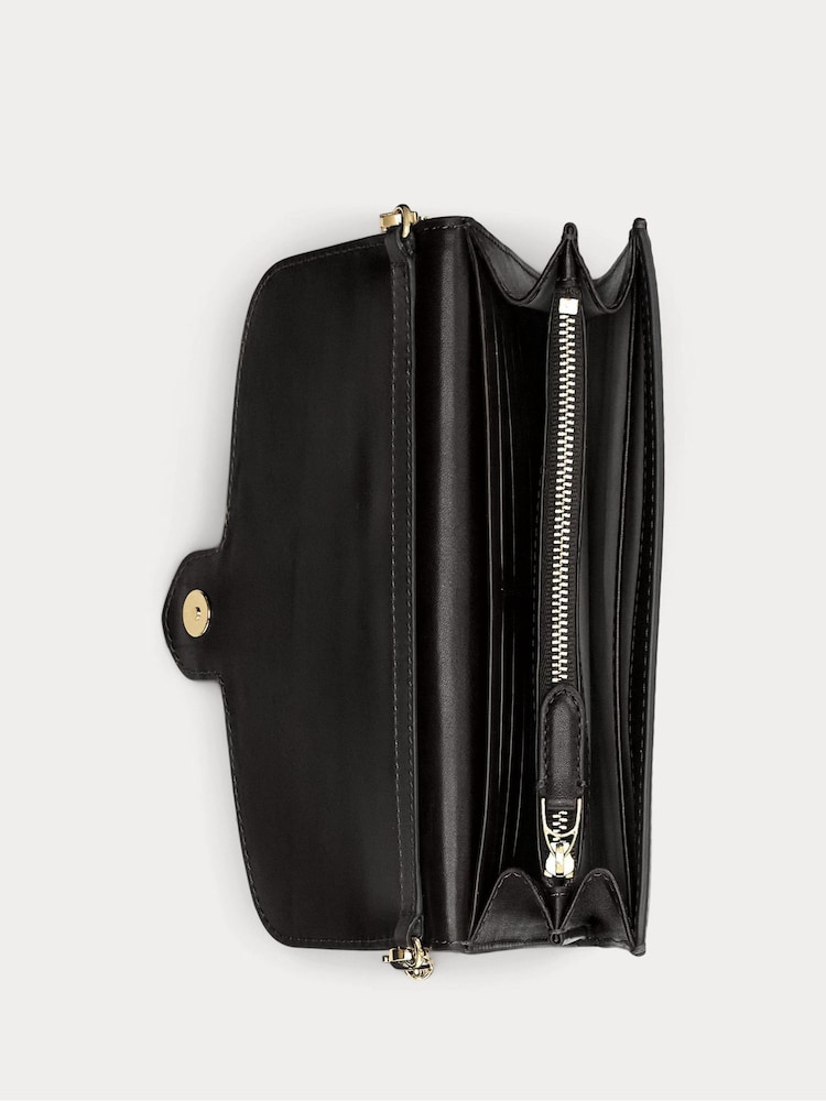 Lauren Ralph Lauren Adair Leather Chain Crossbody Clutch Bag - Image 4 of 4
