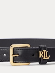Lauren Ralph Lauren Smooth Leather Keeper Logo Belt - Image 2 of 2