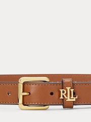 Lauren Ralph Lauren Smooth Leather Keeper Logo Belt - Image 2 of 2