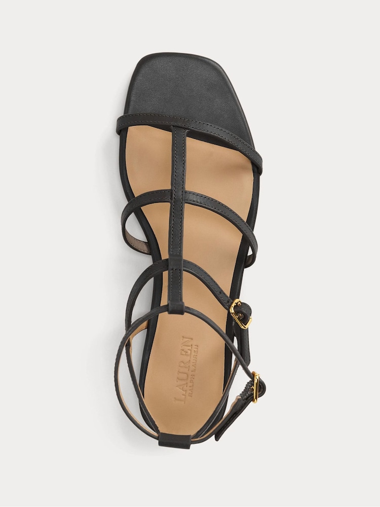 Lauren Ralph Lauren Everley Gladiator Style Leather Sandals - Image 4 of 4