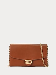 Lauren Ralph Lauren Adair Leather Chain Crossbody Clutch Bag - Image 1 of 5