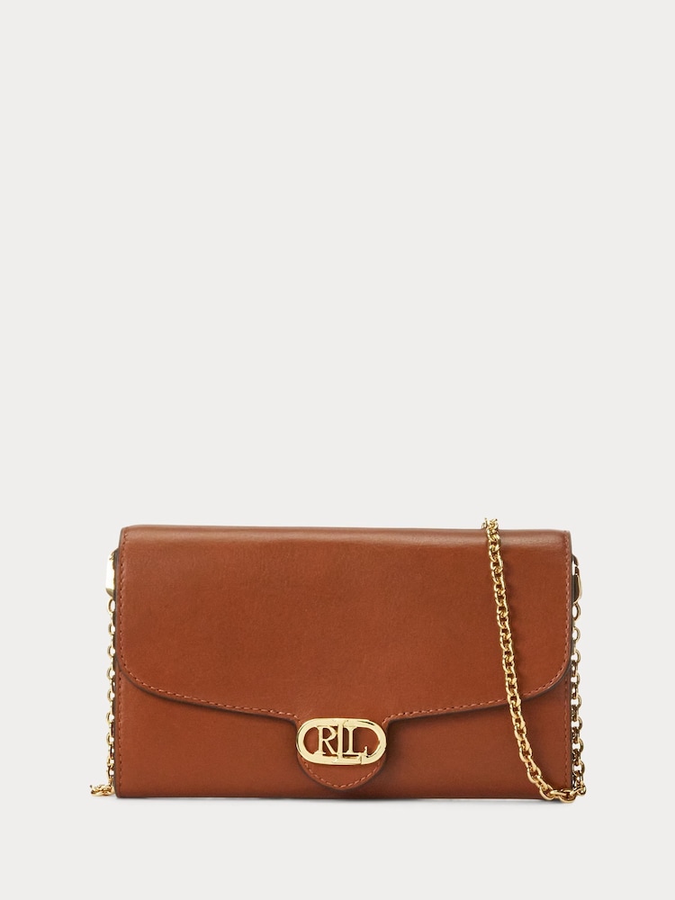 Lauren Ralph Lauren Adair Leather Chain Crossbody Clutch Bag - Image 1 of 5