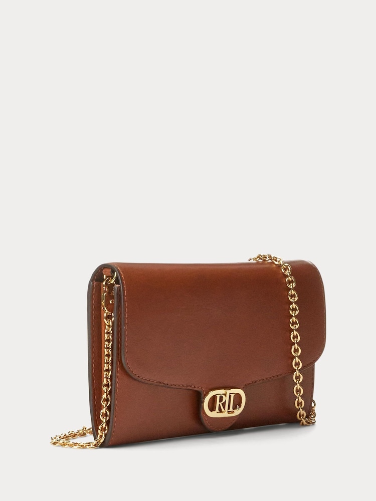 Lauren Ralph Lauren Adair Leather Chain Crossbody Clutch Bag - Image 2 of 5