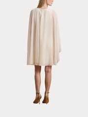 Lauren Ralph Lauren Renelle Cape Long Sleeve Mini Dress - Bild 2 von 8
