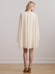Lauren Ralph Lauren Renelle Cape Long Sleeve Mini Dress - Bild 3 von 8
