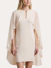 Lauren Ralph Lauren Renelle Cape Long Sleeve Mini Dress - Bild 7 von 8