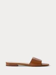 Lauren Ralph Lauren Everley Logo Nappa Leather Slide Sandals - Image 2 of 4