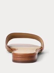 Lauren Ralph Lauren Everley Logo Nappa Leather Slide Sandals - Image 3 of 4