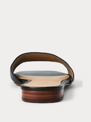 Lauren Ralph Lauren Everley Logo Nappa Leather Slide Sandals - Image 3 of 4