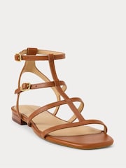 Lauren Ralph Lauren Everley Gladiator Style Leather Sandals - Image 1 of 4