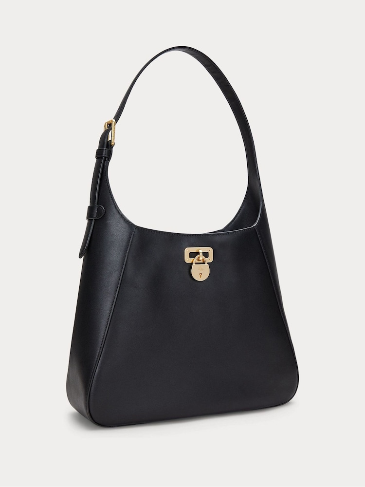 Lauren Ralph Lauren Tanner Lock Structured Leather Bag - Image 2 of 6