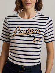 Lauren Ralph Lauren Katlin Stripe Jersey Top - Imagen 4 de 5