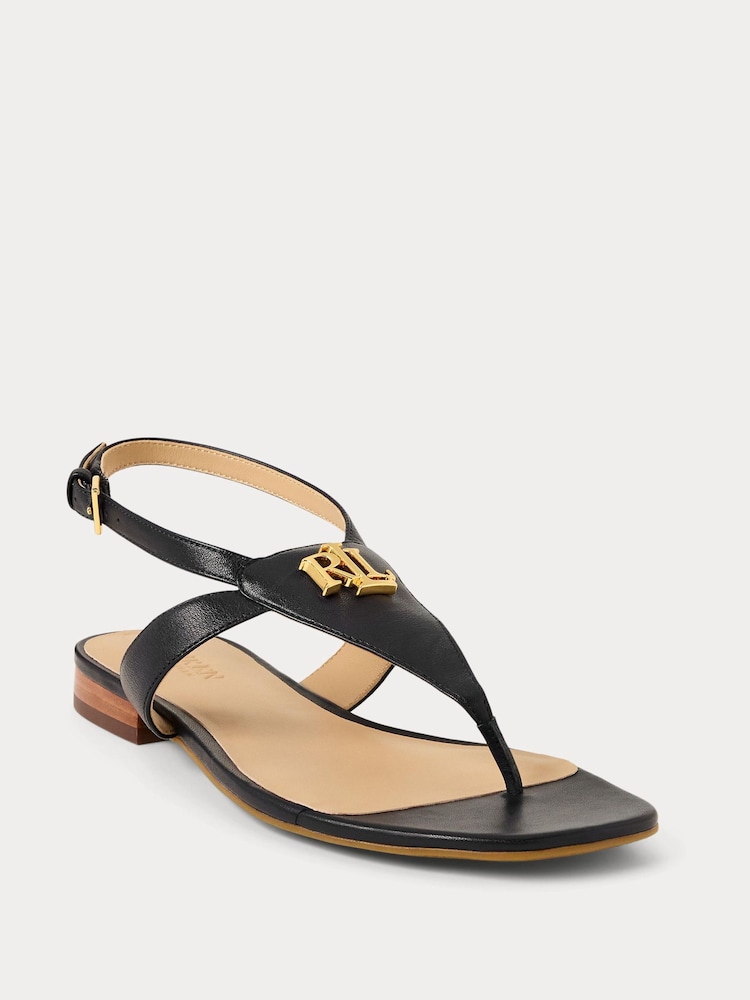Negro - Sandalias de cuero Everley de Lauren Ralph Lauren - Imagen 1 de 4 Negro - Sandalias de cuero Everley de Lauren Ralph Lauren - Imagen 1 de 4