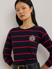 Lauren Ralph Lauren Belkis Striped Knit T-Shirt - Bild 4 von 5