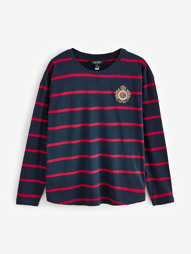 Lauren Ralph Lauren Belkis Striped Knit T-Shirt - Image 5 of 5 Lauren Ralph Lauren Belkis Striped Knit T-Shirt - Image 5 of 5