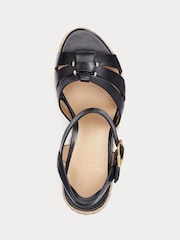 Lauren Ralph Lauren Soffia Nappa Leather Wedge Espadrille Sandals - Image 3 of 4
