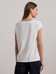 Lauren Ralph Lauren Greita Striped Anchor Jersey T-Shirt - Image 2 of 5