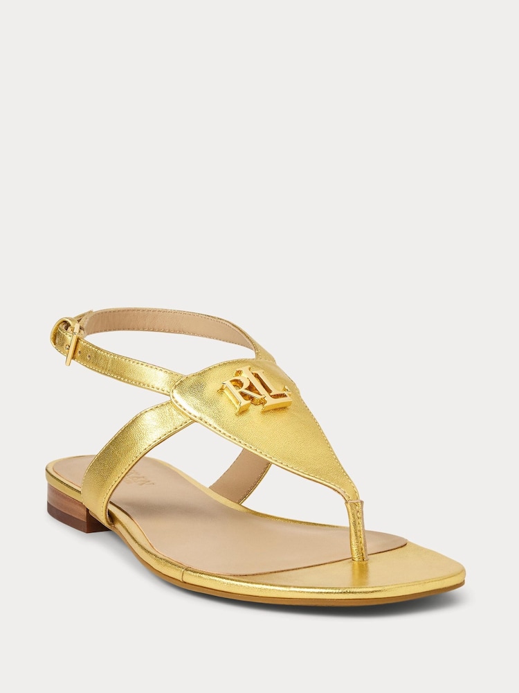 Lauren Ralph Lauren Everley Leather Sandals - Image 1 of 4