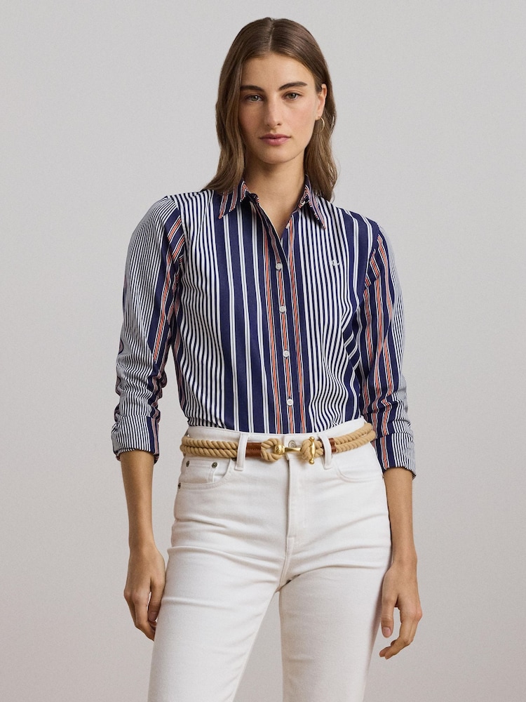 Lauren Ralph Lauren Jamelko Striped Shirt - Image 1 of 6