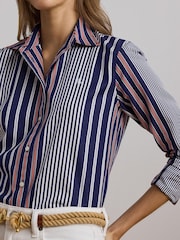 Lauren Ralph Lauren Jamelko Striped Shirt - Image 2 of 6