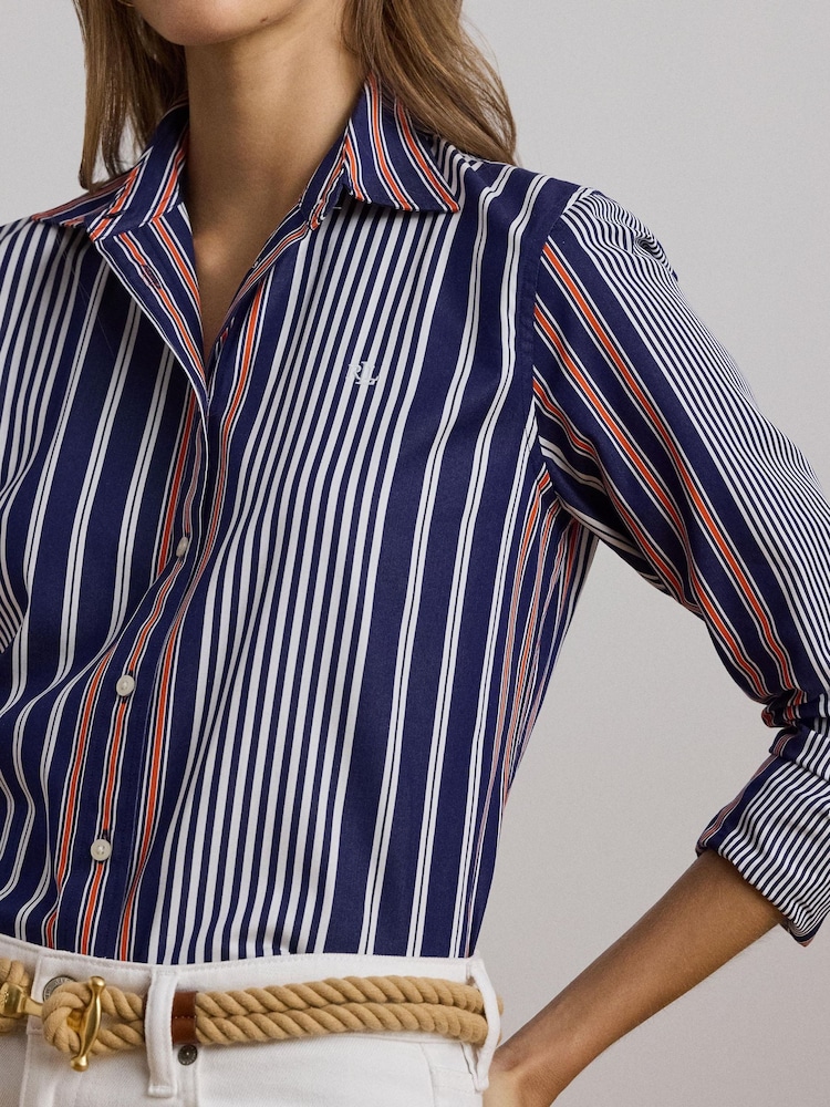 Lauren Ralph Lauren Jamelko Striped Shirt - Image 2 of 6