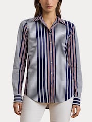 Lauren Ralph Lauren Jamelko Striped Shirt - Image 3 of 6