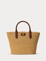 Lauren Ralph Lauren Natural Brie Straw Raffia Tote Bag - Image 1 of 9