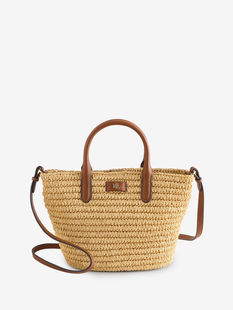Lauren Ralph Lauren Natural Brie Straw Raffia Tote Bag - Image 2 of 9