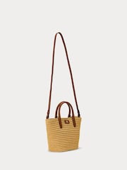 Lauren Ralph Lauren Natural Brie Straw Raffia Tote Bag - Image 5 of 9