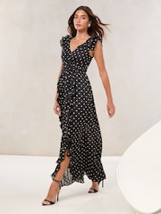 Lipsy Sleevless Ruffle Belted Maxi Dress - Bild 5 von 5