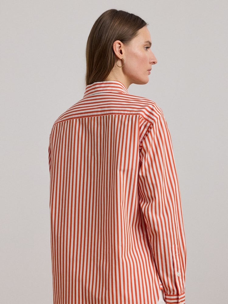 Lauren Ralph Lauren Kotta Stripe Embroidered Logo Shirt - Image 4 of 9
