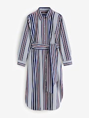 Lauren Ralph Lauren Blue Y/D 70S Broadcloth 100% Cotton Dress - Image 10 of 10