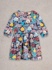 White Stuff 100% Cotton Woodland Print Jersey Dress - صورة 1 من 3
