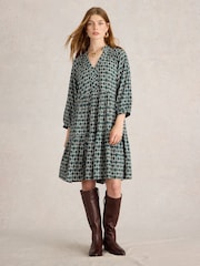 White Stuff Green Sophia Dress - Image 1 of 6