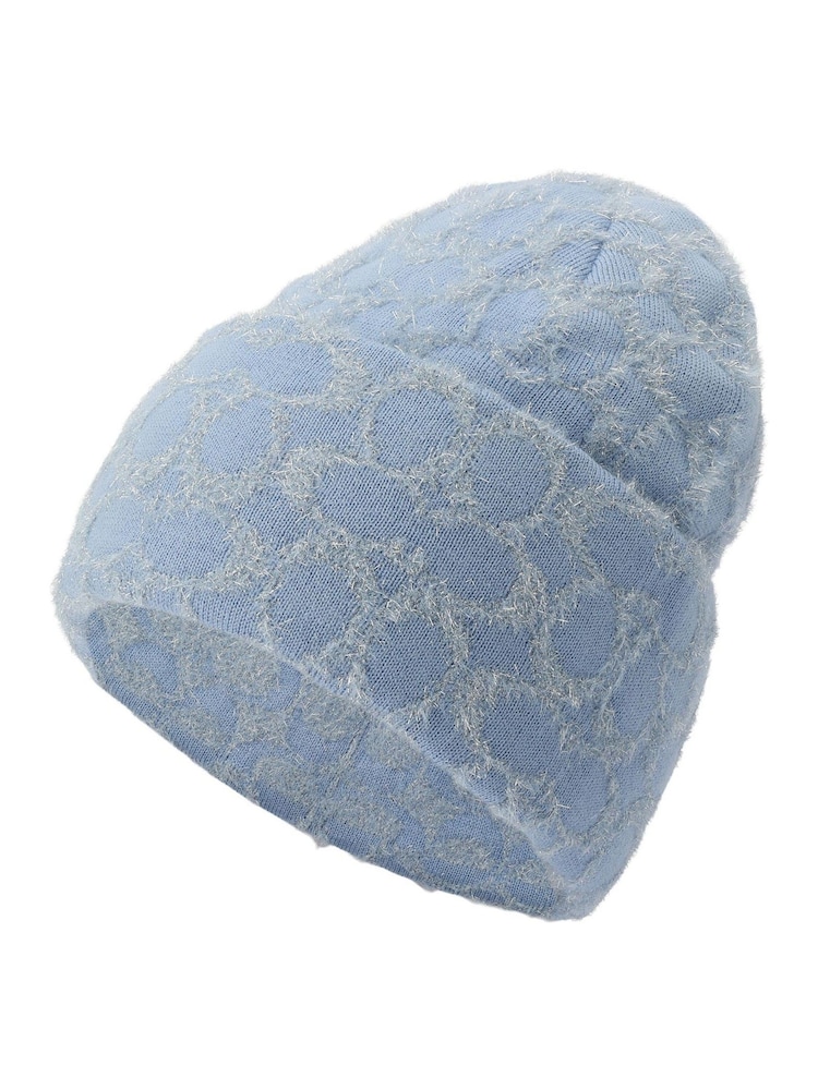 COACH Blue Signature C Metallic Beanie - Image 1 of 4