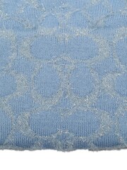 COACH Blue Signature C Metallic Beanie - Image 4 of 4