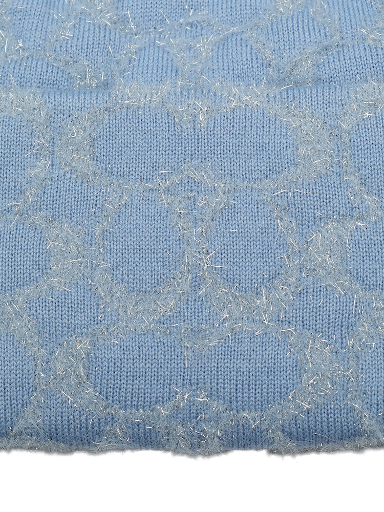 COACH Blue Signature C Metallic Beanie - Image 4 of 4