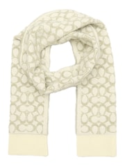 COACH Cream Signature C Metallic Muffler - Image 1 of 4