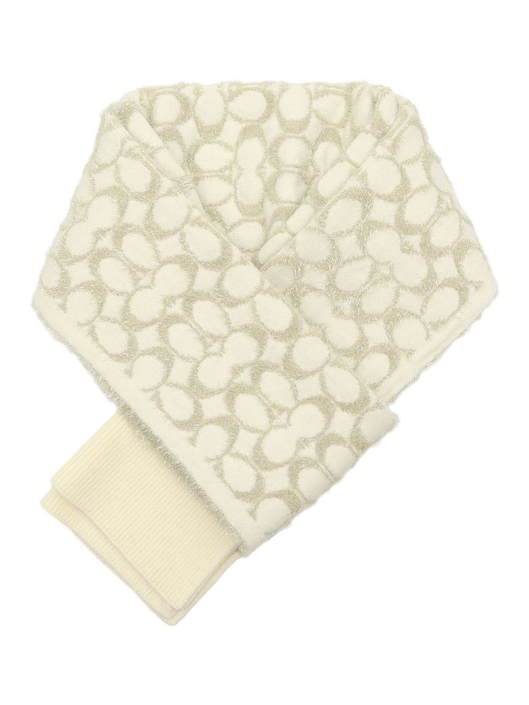 COACH Cream Signature C Metallic Muffler - Image 2 of 4