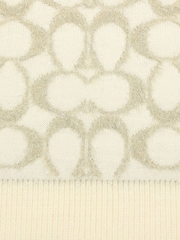 COACH Cream Signature C Metallic Muffler - Image 4 of 4