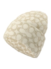 COACH White Signature C Metallic Beanie - Image 1 of 4