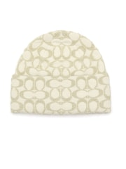 COACH White Signature C Metallic Beanie - Image 2 of 4