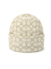 COACH White Signature C Metallic Beanie - Image 3 of 4