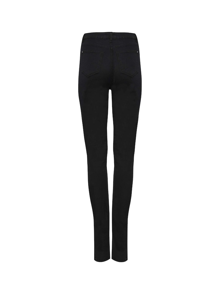 Long Tall Sally Black Slim MIA Stretch Leg Jeans - Image 5 of 5