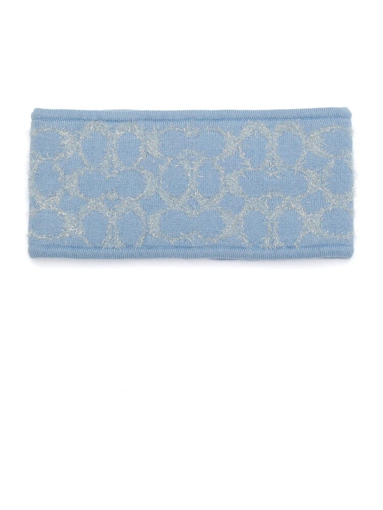 COACH Blue Signature C Metallic Headband - Image 2 of 3