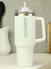 PMC Personalised 40oz White Travel Cup - Image 1 of 3