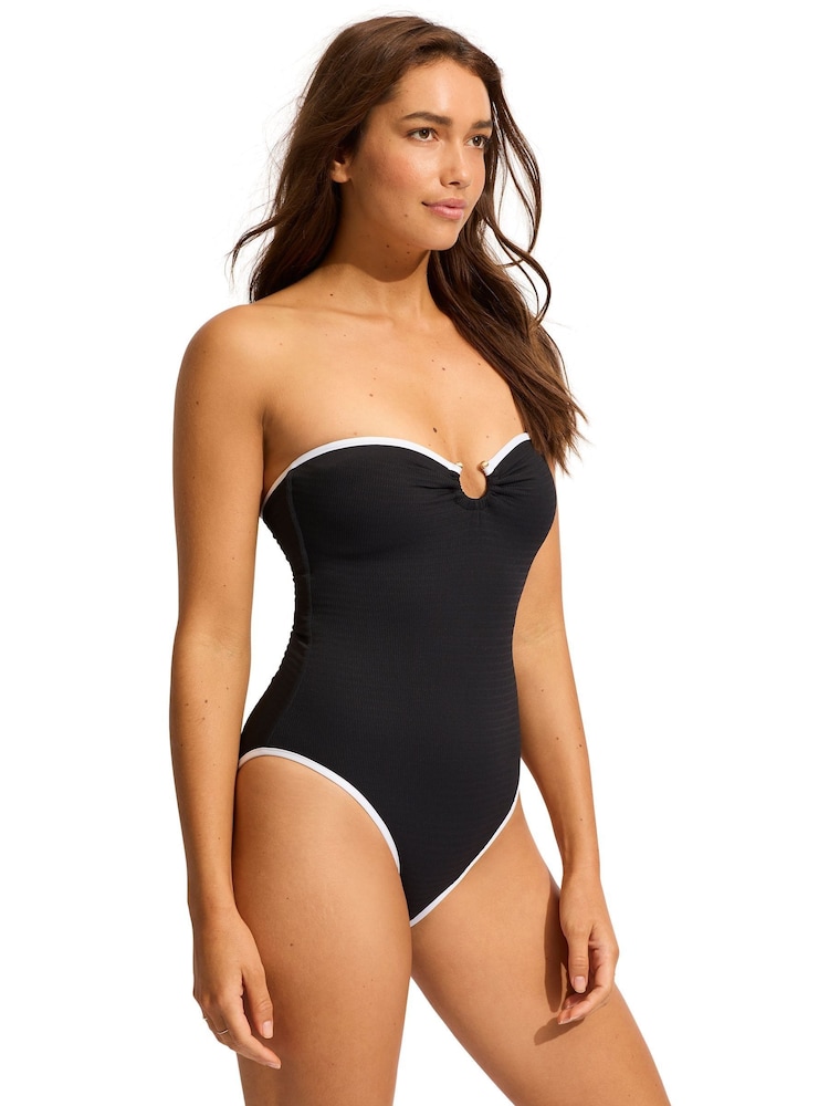 Seafolly Ring Front Bandeau One Piece - Image 2 of 5