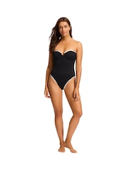 Seafolly Ring Front Bandeau One Piece - Image 4 of 5